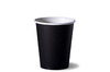 Стакан бумажный 200/250  мл D80 мм черный однослойный