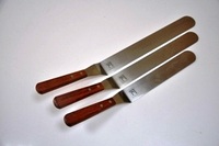 Лопатка 15 см нерж.сталь узкая прямая деревянная ручка  P.L. Proff Cuisine НЕТ