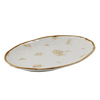 Блюдо 30х21 см  Organic Gold Доляна фарфор крафт белый