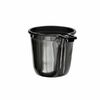 Чашка пластиковая 200 мл  кофейная   черный  PP