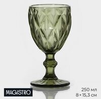 Бокал для вина 250 мл зеленый Круиз Magistro Бокал для вина 250 мл зеленый Круиз Magistro