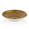 Тарелка глубокая 25 см 1300 мл Cowry Yellow By Bone фарфор коричневый