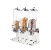 Диспенсер для мюсли 3х4,0 л 54х24 см, H60 см нерж.сталь,поликарбонат Sunnex