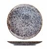 Тарелка мелкая 25,4 см Стоун KunstWerk фарфор сине-серый