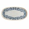 Блюдо овальное 30х15,5 см Виенто Bonna фарфор белый с синим рисунком 67576 ГАРАНТИЯ