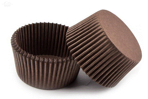 Тарталетка D30 мм H18 мм коричневый Тарталетка D30 мм H18 мм коричневый