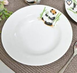 Тарелка глубокая 20 см 250 мл Кроха Панда Добрушский фарфоровый завод Тарелка глубокая 20 см 250 мл Кроха Панда Добрушский фарфоровый завод