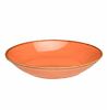 Тарелка глубокая 22 см   Orange Porland фарфор оранжевый