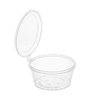 Соусник с крышкой 80 мл D67 мм H48 мм ВЗЛП PP прозрачный