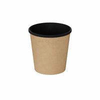 Контейнер  520 мл D-102 мм под суп OneBowl UP bottom гофр.картон BLAC ОТГРУЖАТЬ С КРЫШКОЙ OneBowl U Контейнер  520 мл D-102 мм под суп OneBowl UP bottom гофр.картон BLAC ОТГРУЖАТЬ С КРЫШКОЙ OneBowl U