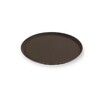 Поднос прорезиненный круглый 35 см коричневый KMC 