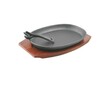 Сковорода на подставке 24х18 см овальная  чугун  Prohotel 