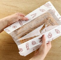 Пакет для хлеба 200х65х325мм окно 110 мм белый с рисунком "ХЛЕБ" влагопрочный 