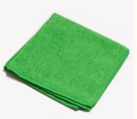 Салфетка для уборки 40х40 см 1 шт/уп ЗЕЛЕНАЯ микрофибра,320мкр