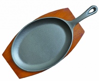 Сковорода на подставке 23х13,5 см овальная литая ручка P.L. Proff Cuisine (12001C)