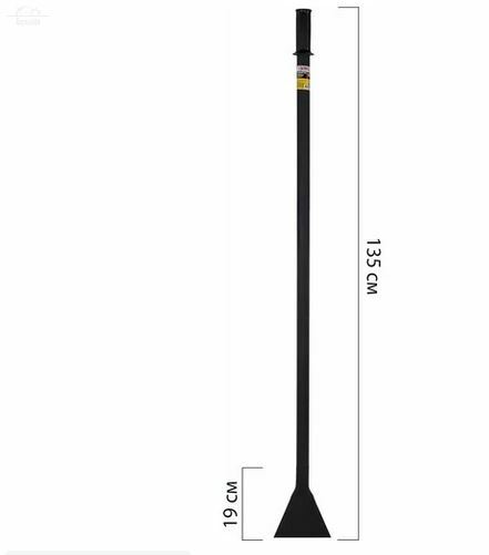 Ледоруб-топор ширина 14 см, вес 3,3 кг, металлическая ручка 135 см, D=34 мм Ледоруб-топор ширина 14 см, вес 3,3 кг, металлическая ручка 135 см, D=34 мм