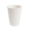 Стакан бумажный 200/250 мл D80 мм  белый двухслойный