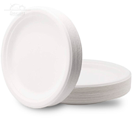 Тарелка BIO D230 мм столовая сахарный тростник белый Тарелка BIO D230 мм столовая сахарный тростник белый