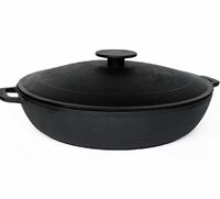 Сковорода-жаровня 34 см   чугун  с двумя ручками  Гардарика