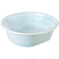 Миска пластиковая 600 мл D170 мм суповая для СВЧ Люкс белый PP Полимерпласт