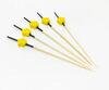 Пика деревянная H120 мм Желтый цветок 100 шт/уп бамбук