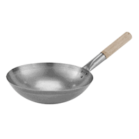 Сковорода Wok 36 см H11 см  белая сталь    Paderno