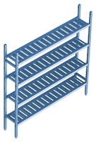 Стеллаж модульный базовый POLAIR LOAD.ME POLY 18AL.4PP30.12B