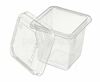 Контейнер прямоугольный  220 мл  80х80х75мм КВАДРАТ прозрачный