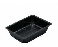 Соусник прямоугольный 70 мл 80х62х19мм черный PS