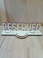 Подставка "Резерв" с логотипом "Луна" 220*70*50мм, фанера лакированная