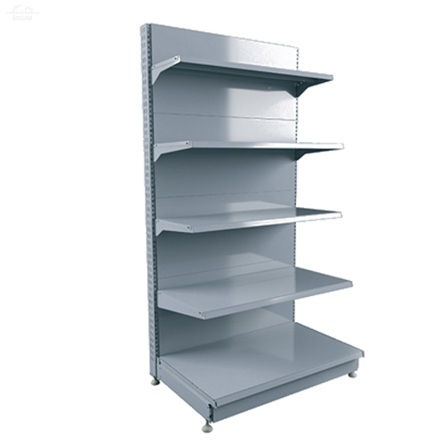 Стеллаж торговый пристенный СД125 РУСЬ 1250 СД стойка 2100, 2 полки по 600, боковина 800 RAL9007 Стеллаж торговый пристенный СД125 РУСЬ 1250 СД стойка 2100, 2 полки по 600, боковина 800 RAL9007