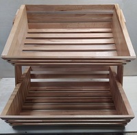 Этажерка деревянная 2 корзины 350*500*115 высота 500мм