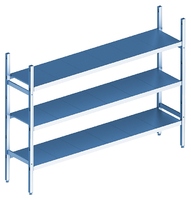Стеллаж модульный базовый POLAIR LOAD.ME INOX 16AL.3IN50.16B