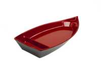 Блюдо лодка 30,3х14 см, H5,4 см  Black  Red