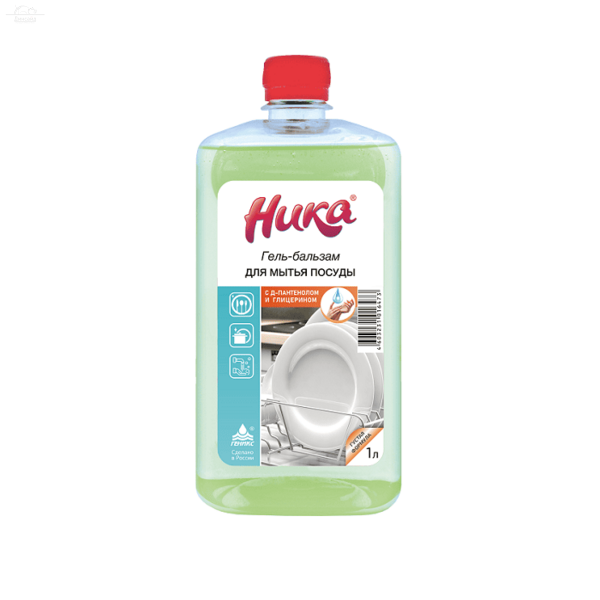Средство для мытья посуды 1 л Ника Гель-бальзам Средство для мытья посуды 1 л Ника Гель-бальзам