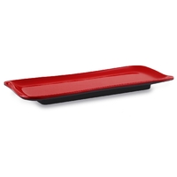Тарелка прямоугольная 25,4х10 см Black Red