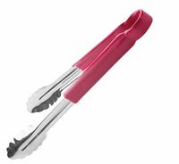 Щипцы универсальные L40 см нерж.сталь  с красной ручкой  КМС 