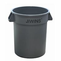 Контейнер для мусора 38 л без крышки пластик серый  JW-CR38E  KL