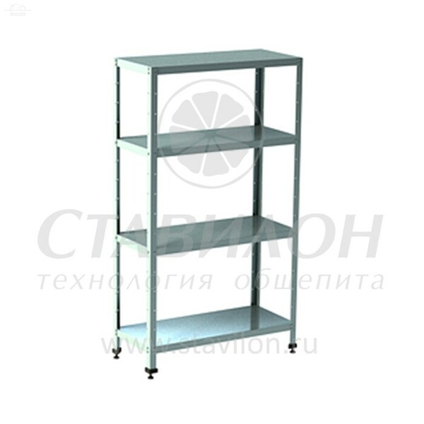 Стеллаж производственный СТЛ-О 1500/500/1600 ТНН 4 полки АСС оцинк сталь оцинк сталь Стеллаж производственный СТЛ-О 1500/500/1600 ТНН 4 полки АСС оцинк сталь оцинк сталь