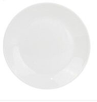 Тарелка мелкая 18 см Фокус стекло белый