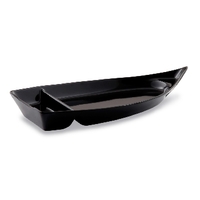 Блюдо лодка 30,3х14 см, H5,4 см  Black