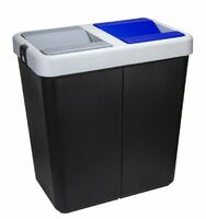 Контейнер для мусора 70 л (35+35) для раздельного сбора мусора  М-пластика