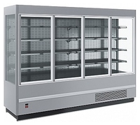 Горка холодильная Carboma FC 20-07 VV 2,5-1 Standard 9006-9005 (фронт X5, распашные двери)