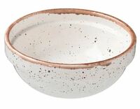 Тарелка глубокая 15,50 см 600 мл Пунто Бьянка белый,черный Борисовская Керамика