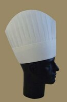Колпак поварской нетканый материал H22,5 см закругленный (25шт в упаковке)