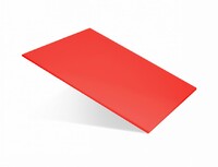Доска разделочная 350х260х8 мм  пластик красный KL
