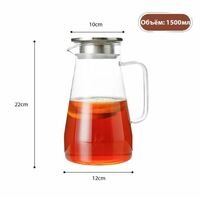 Кувшин 1,5 л термо стекло Baizheng ,прозрачный Кувшин 1,5 л термо стекло Baizheng ,прозрачный