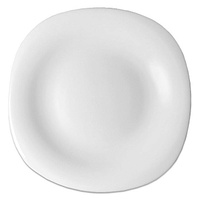 Тарелка квадратная 26,5х26,5х2,5 см белый Фокус