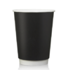 Стакан бумажный 350 мл D90 мм  двухслойный Чёрный