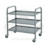 Тележка для сбора посуды ТО-3 8/5 HESSEN 3 полки   с бортами